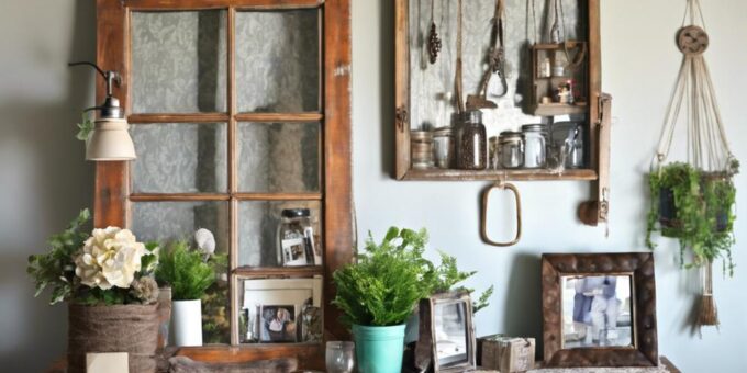 upcycling for unique decor